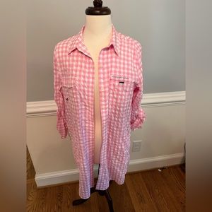 vineyard vines seersucker harbor coverup